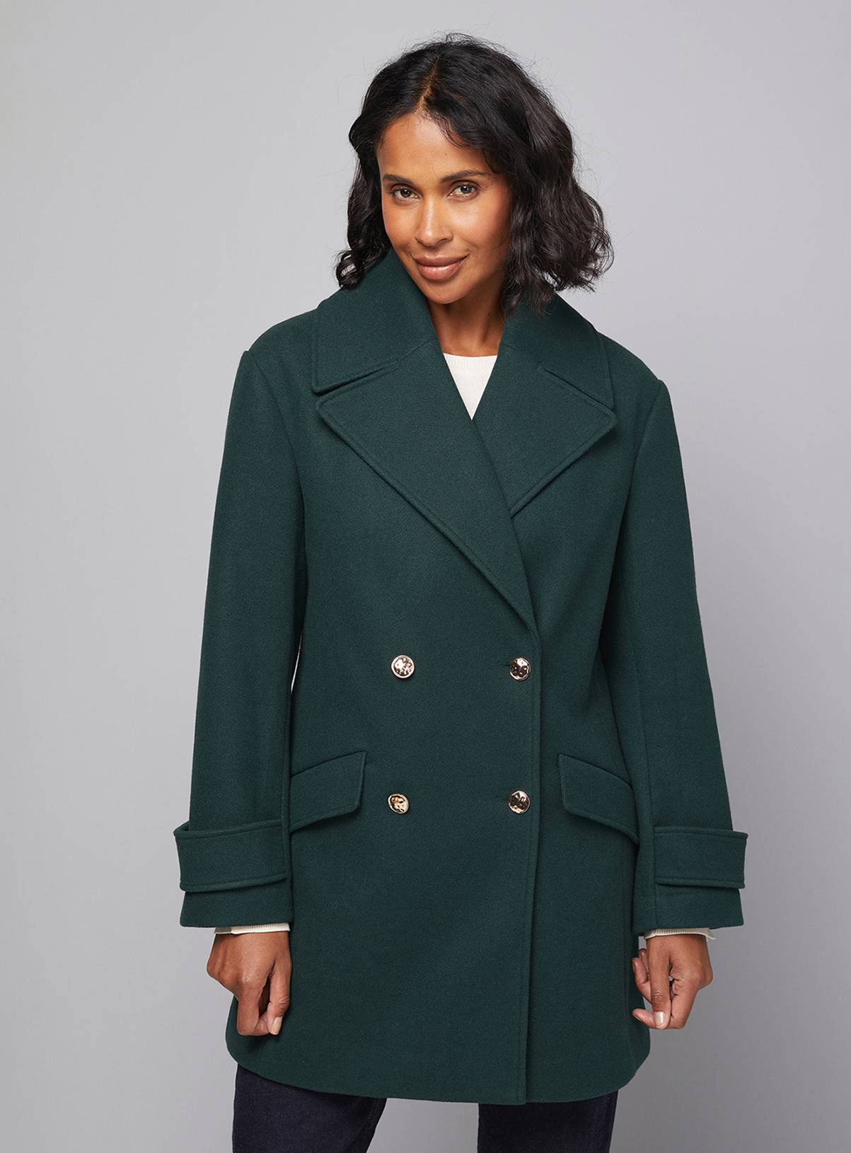 WALLIS Mid Length Double Breasted Coat 18 - Image 1